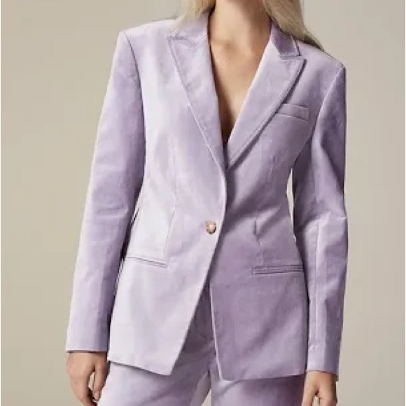 J.Crew Wisteria Parke Single-Button Tailored Blazer - Sz 8 - Picture 7 of 8